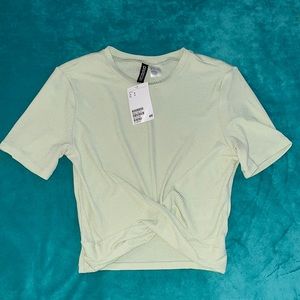 H&M cropped ribbed top